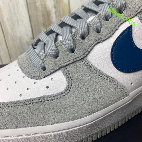 Nike Air Force 1 Low Athletic Club Smoke Grey Blue White GS - Picture 7 of 8